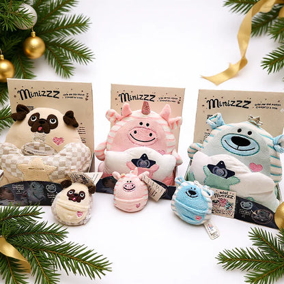 Trio Minizzz - 3 toutous évolutifs Nico Mimi Lulu avec veilleuse pour bébé